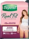 Depend-Real-Fit-Super-Underwear-Medium-8-Pack Sale