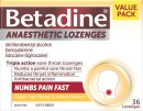Betadine-Anaesthetic-Lozenges-Honey-Lemon-36-Pack Sale