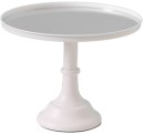 NEW-Cake-Stand-Metal-Mirror-White-30cm-HIRE Sale