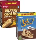 Kelloggs-Nutri-Grain-or-LCMs-12-Pack-240g-264g Sale