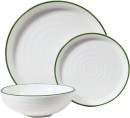 Robert-Gordon-12pc-Hampton-Dinner-Set-White-w-Green Sale