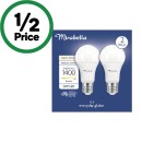Mirabella-LED-GLS-ES-14W-1400lm-Globe-Warm-White-Pk-2 Sale