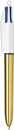 NEW-BIC-4-Colours-Ballpoint-Pen-Shine-Gold Sale