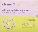 Cleaner-Days-Laundry-Detergent-Sheets-Fragrance-Free-60-Pack Sale