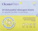 Cleaner-Days-Dishwasher-Detergent-Sheets-Lemon-60-Pack Sale