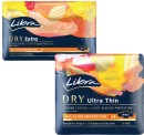 Libra-Dry-with-Wings-Ultra-Thin-or-Extra-Pads-12-Pack Sale