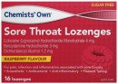 Chemists-Own-Sore-Throat-Lozenges-Raspberry-Flavour-16-Pack Sale