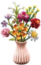Flower-Love-Pink-Vase-Large-Bouquet-109pcs Sale