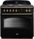 Falcon-90cm-Classic-FX-Dual-Fuel-Freestanding-Cooker-Black-and-Brass Sale