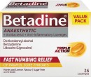 Betadine-Anaesthetic-Honey-Lemon-Lozenges-36-Pack Sale