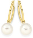 9ct-Gold-Freshwater-Pearl-6mm-Drop-Earrings Sale