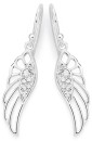 Sterling-Silver-Cubic-Zirconia-Angel-Wings-Drop-Earrings Sale