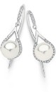 Sterling-Silver-Man-Made-Pearl-Cubic-Zirconia-Drop-Hook-Earrings Sale