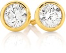 Alora-9ct-Gold-Lab-Grown-Diamond-Bezel-Stud-Earrings Sale