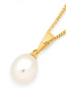 9ct-Gold-9mm-Cultured-Freshwater-Pearl-Drop-Pendant Sale