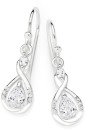 Sterling-Silver-Pear-Marquise-Cubic-Zirconia-Drop-Earrings Sale