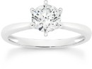 Sterling-Silver-Cubic-Zirconia-Solitaire-Ring Sale