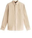 Tommy-Hilfiger-Linen-Long-Sleeve-Shirt-Khaki Sale