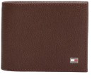 Tommy-Hilfiger-Flag-Leather-Bifold-Wallet-Brown Sale