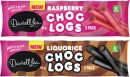 NEW-Darrell-Lea-Liquorice-Choc-Logs-or-Raspberry-Choc-Logs-3-Pack Sale