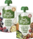 Only-Organic-4-Months-6-Months-or-8-Months-Baby-Food-Pouch-120g Sale