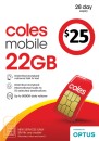 Coles-Mobile-25-Prepaid-SIM Sale