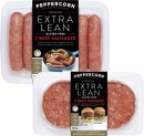 Peppercorn-Extra-Lean-Beef-Sausages-or-Beef-Burgers-450g-500g Sale