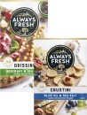 Always-Fresh-Grissini-or-Crustini-Crackers-120g-125g Sale