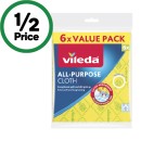 Vileda-All-Purpose-Cloth-Pk-6 Sale