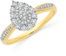 9ct-Two-Tone-Gold-Diamond-Pear-Ring Sale