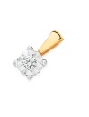 9ct-Gold-Diamond-Solitaire-Pendant Sale