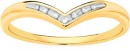 9ct-Gold-Diamond-V-Shape-Ring Sale