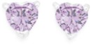 Sterling-Silver-5mm-Heart-Cubic-Zirconia-Stud-Earrings Sale
