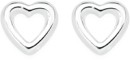 Sterling-Silver-Open-Heart-Stud-Earrings Sale
