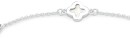 Sterling-Silver-Mother-of-Pearl-21cm-Clover-Cable-Bracelet Sale