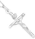 Sterling-Silver-Crucifix-26mm-Pendant Sale