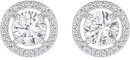 Sterling-Silver-Cubic-Zirconia-Solitaire-Circle-Stud-Earrings Sale
