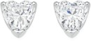 Sterling-Silver-Heart-Cubic-Zirconia-Stud-Earrings Sale
