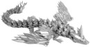 3D-Printed-Fidget-Silver-Dragon-14cm Sale