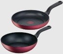 Tefal-Red-Delight-Induction-Non-Stick-Twin-Pack-28cm-Frypan-and-28cm-Wok Sale
