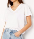 Grab-Relaxed-V-Neck-Tee-White Sale