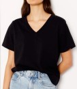 Grab-Relaxed-V-Neck-Tee-Black Sale
