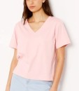 Grab-Relaxed-V-Neck-Tee-Blush Sale