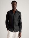 Blaq-Long-Sleeve-Linen-Shirt-Charcoal Sale