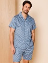 Reserve-Cotton-Sateen-PJ-Set-Floral-Tiles-Denim Sale