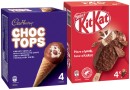Nestl-Kit-Kat-Cadbury-Choc-Tops-or-Oreo-Ice-Cream-4-Pack-Selected-Varieties Sale