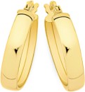 9ct-Gold-4x15mm-Polished-Half-Round-Hoop-Earrings Sale