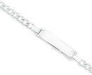 Sterling-Silver-17cm-Solid-Bevelled-Curb-Identity-Bracelet Sale