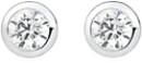 Sterling-Silver-Round-Cubic-Zirconia-Stud-Earrings Sale