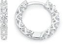 Sterling-Silver-Cubic-Zirconia-Inside-Out-Huggie-Earrings Sale